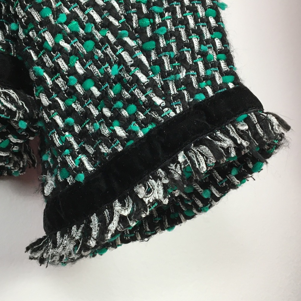 Vintage Open Blazer by VARIATIONS textured fringe - Picture 10 of 14